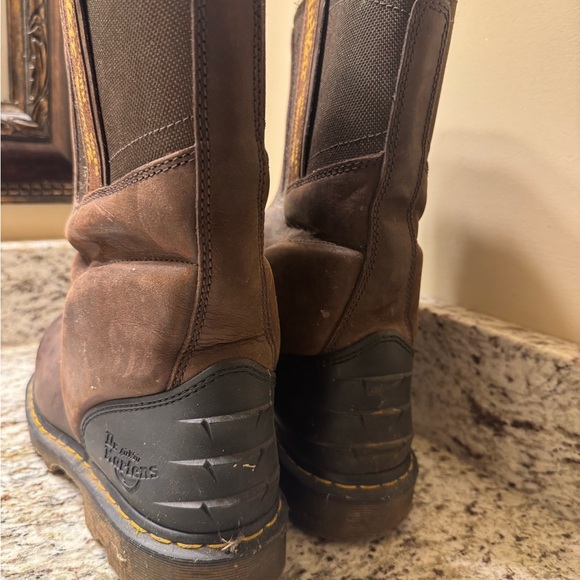 Men's Dr. Martin Leather steel toe work Boots size 10. - Picture 2 of 7